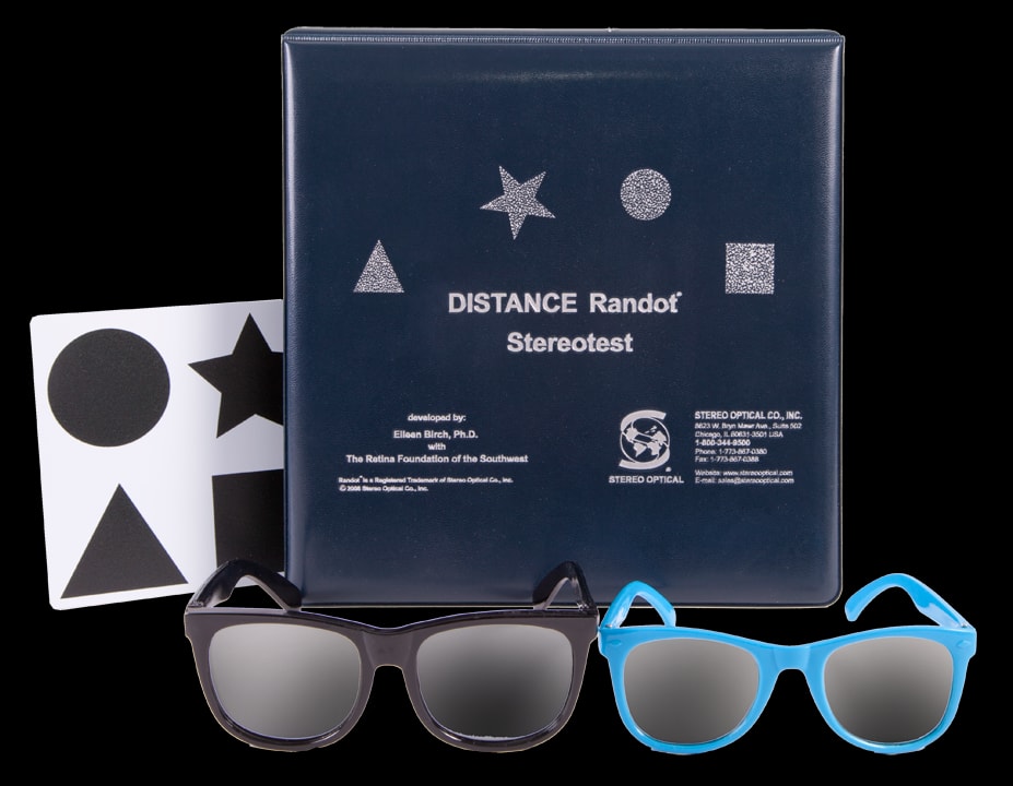 Stereo Fly, Stereo Butterfly, Stereo Randot, Stereo Distance Randot ve TELLER Acuity